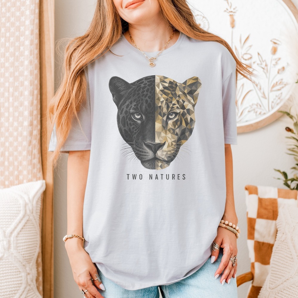 Two Natures Jaguar Split Face Tee